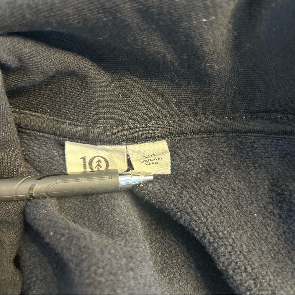 10Tree Women’s Treefleece Grove Sweatshirt in Meteorite Black, Size XS, Tentree - Picture 11 of 12